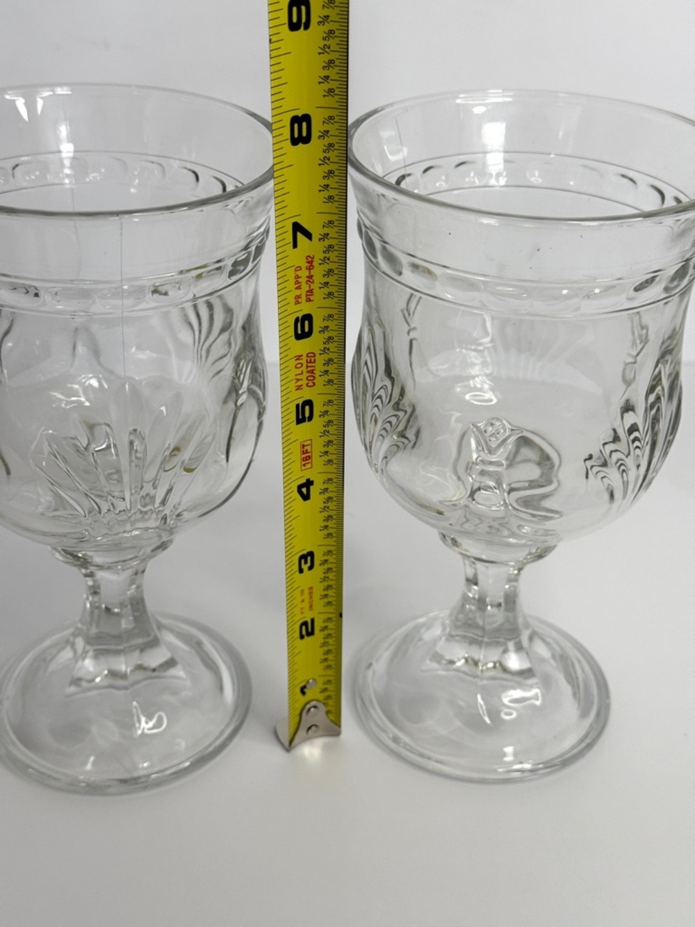 Toscany Alexandria Set of 2 ~ Clear Cut Crystal 7" Water Goblets - Picture 6 of 7